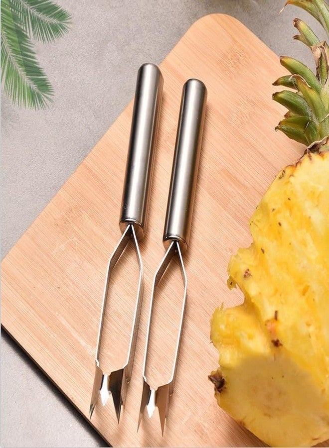Luxoper Stainless Steel Pineapple Peeler and Fruit Slicer, Eye Remover and Cutter Tool, Corer and Peeler for Effortless Fruit Preparation, Durable Kitchen Gadget for Fruits and Vegetables - Image 3